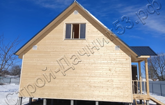 4 Каркасно-щитовой дом Д-89, 7х7м, 89 М², Тульская область, Киреевский район, г. Липки. (4)